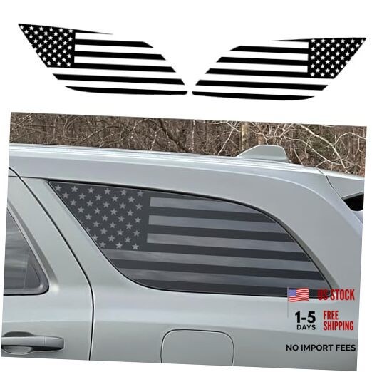 Black Rear Window American Flag Decal for Dodge Durango 2014 2015 2016 2017