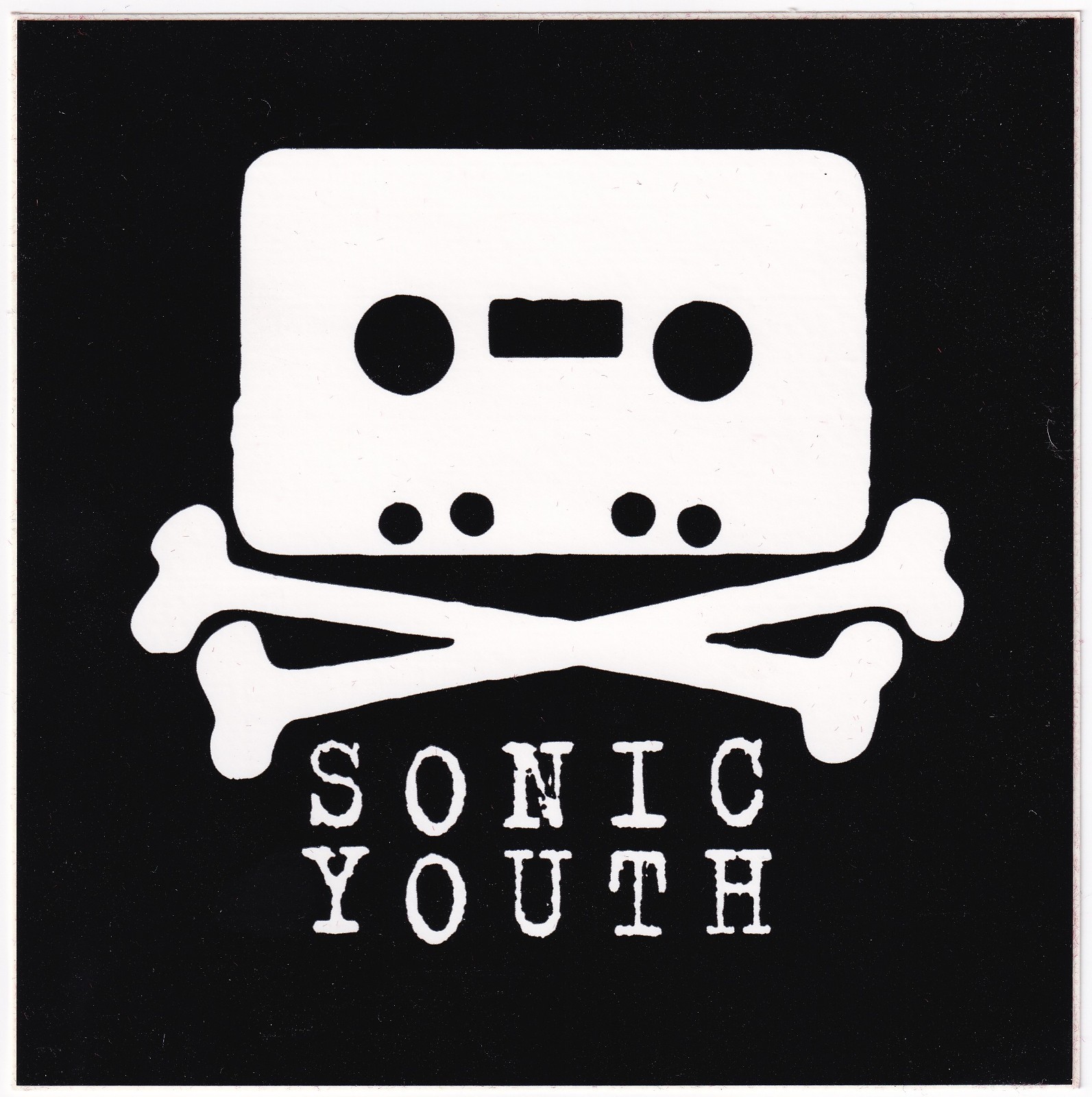 Sonic Youth 2004 Sonic Nurse Cassette Head Crossbones 4.25″ x 4.25″ Sticker