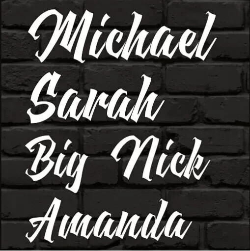Custom Personalized Graffiti Tag Name Decal Sticker for Car Window Tumbler Wall