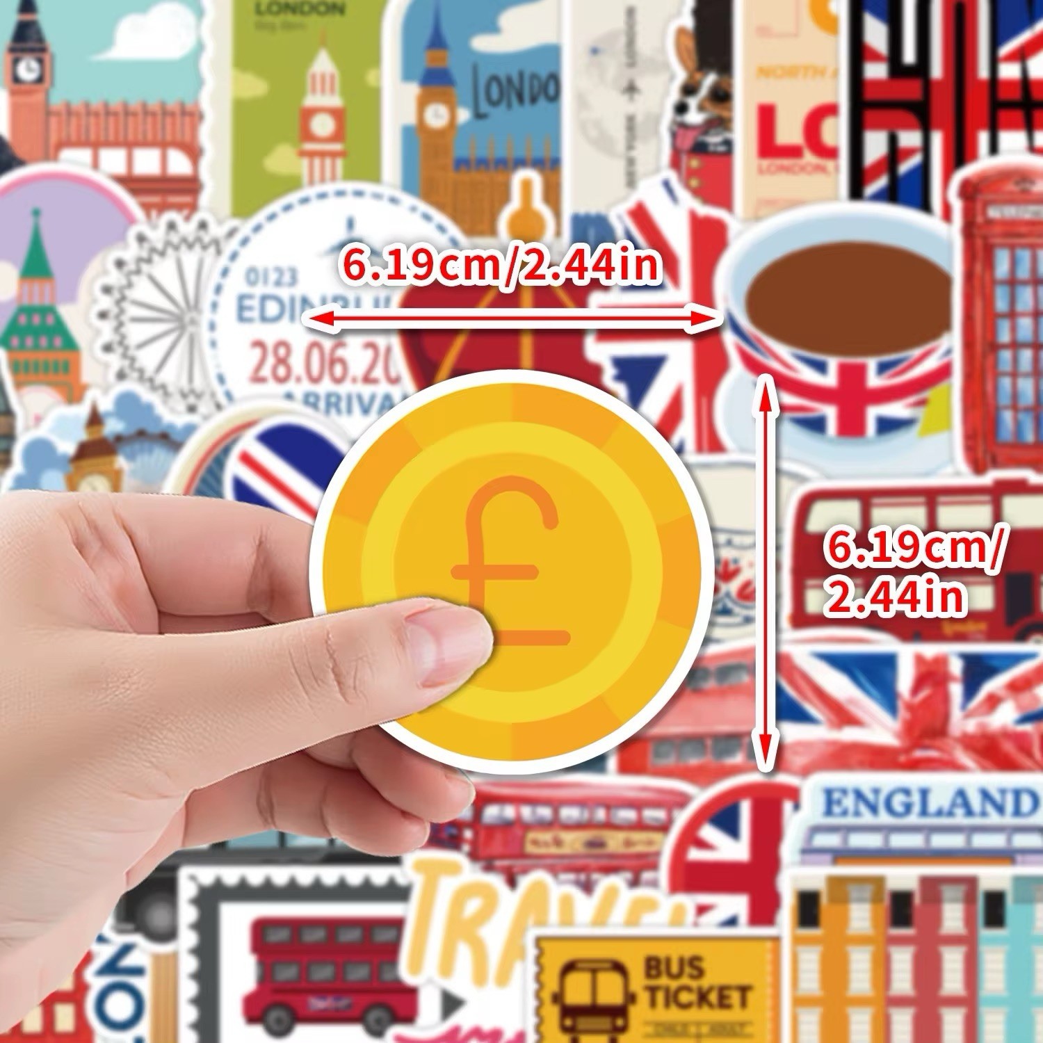 20 Random British Travel Tourist Stickers Culture Decals London Free Shipping!