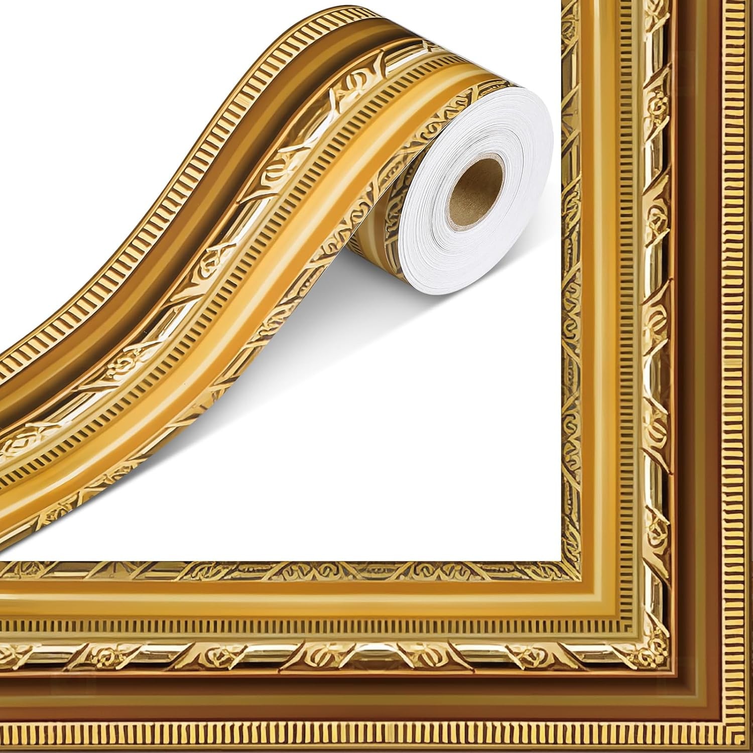 10M Self-Adhesive Wall Border Sticker Faux Picture Frame Wall Window Decal Retro