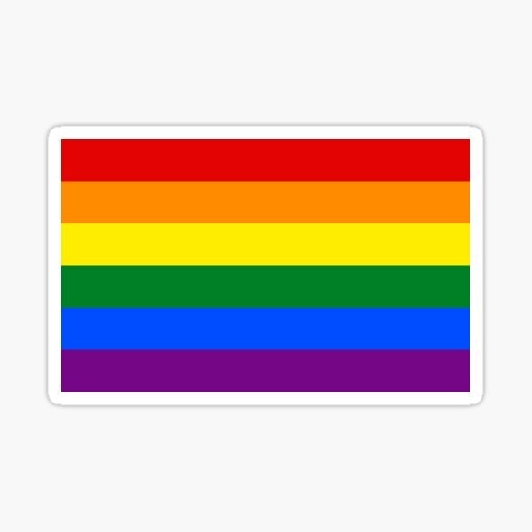 Pride flag stickerRainbow Cute Fun Love Is Love Sticker