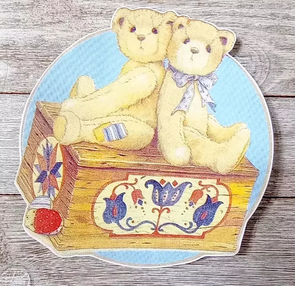 toybox teddy bear wall safe sticker 5 inch 1pc