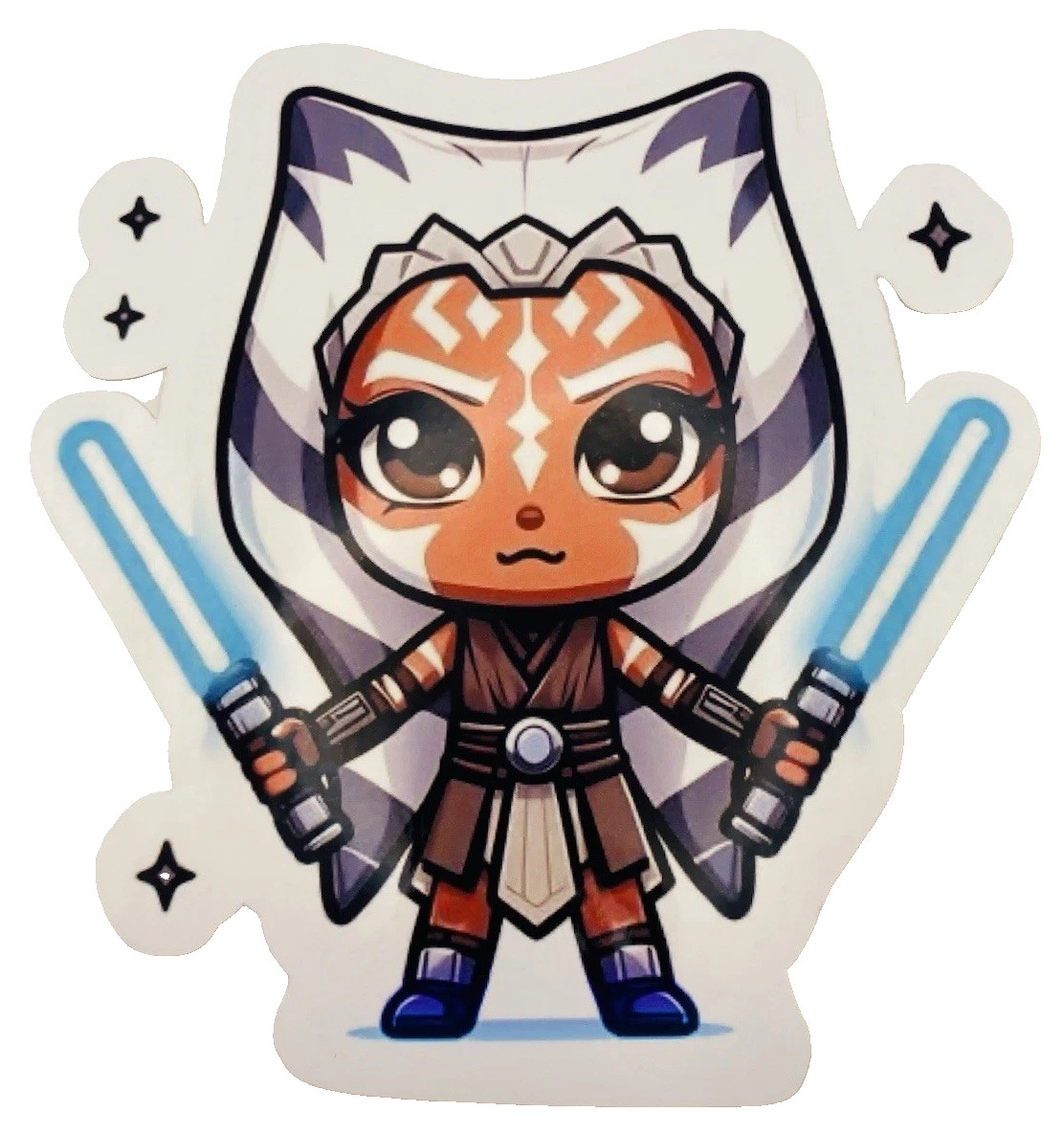Star Wars Ahsoka Tano Inspired Waterproof Car Decal Vinyl Sticker Sci-Fi Fantasy