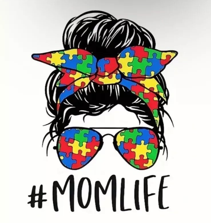 Autism Decal Sticker Easy On/Off #MOMLIFE Chic Trendy Puzzle Car Cup Boat Laptop