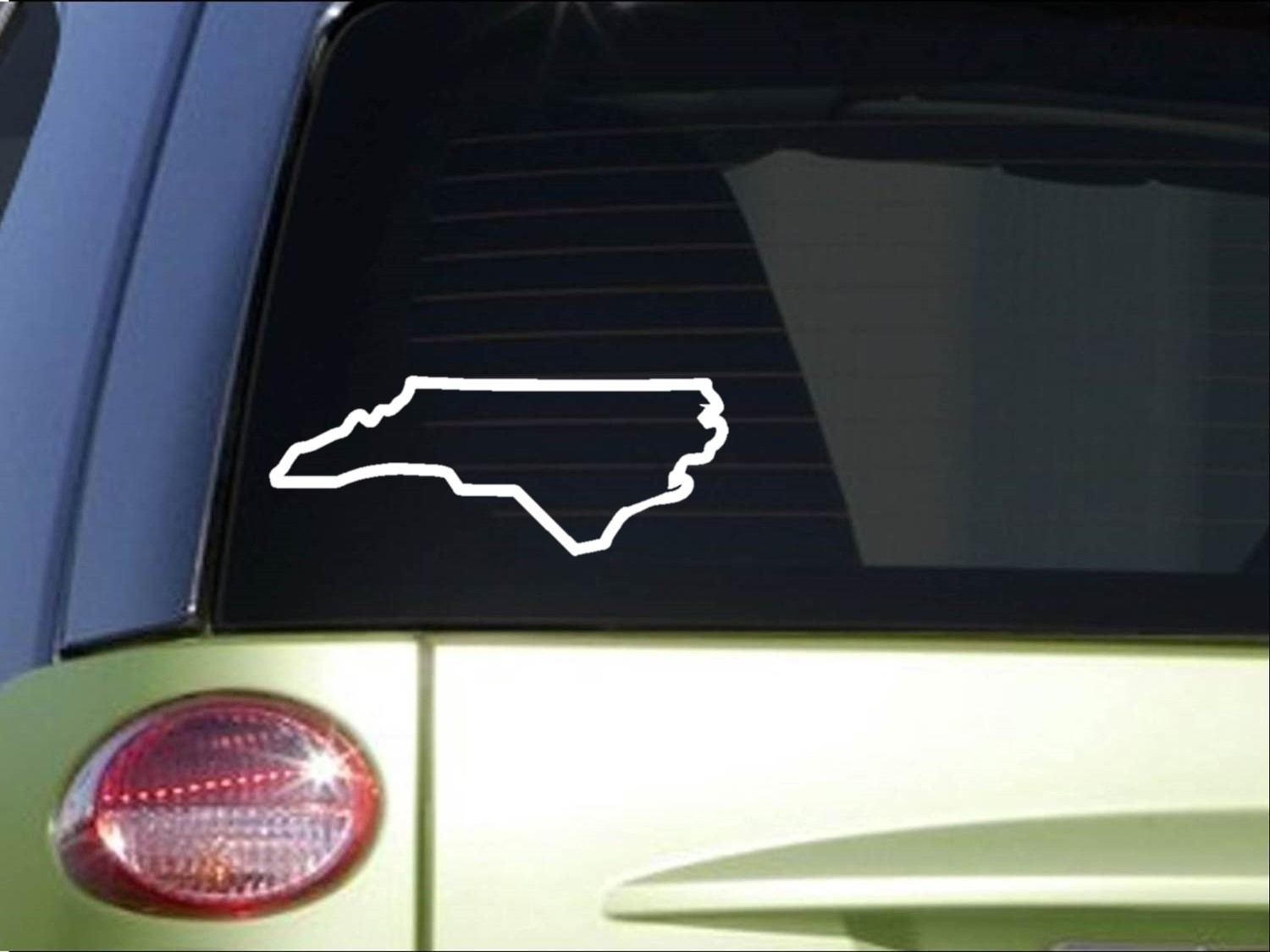 North Carolina State Outline *I098* 8″ Sticker decal state flag