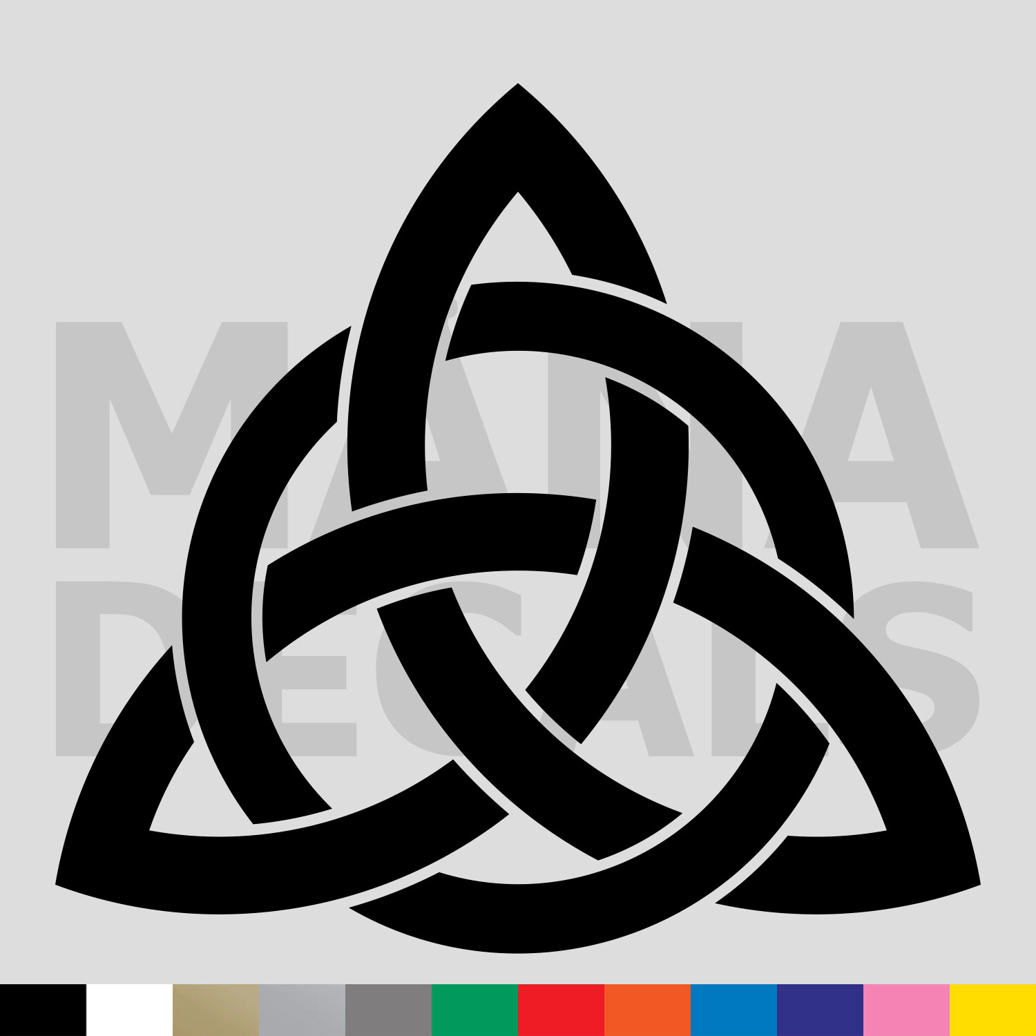 Trinity Vinyl Die Cut Decal Sticker – Triquetra Christian Religious Celtic Knot