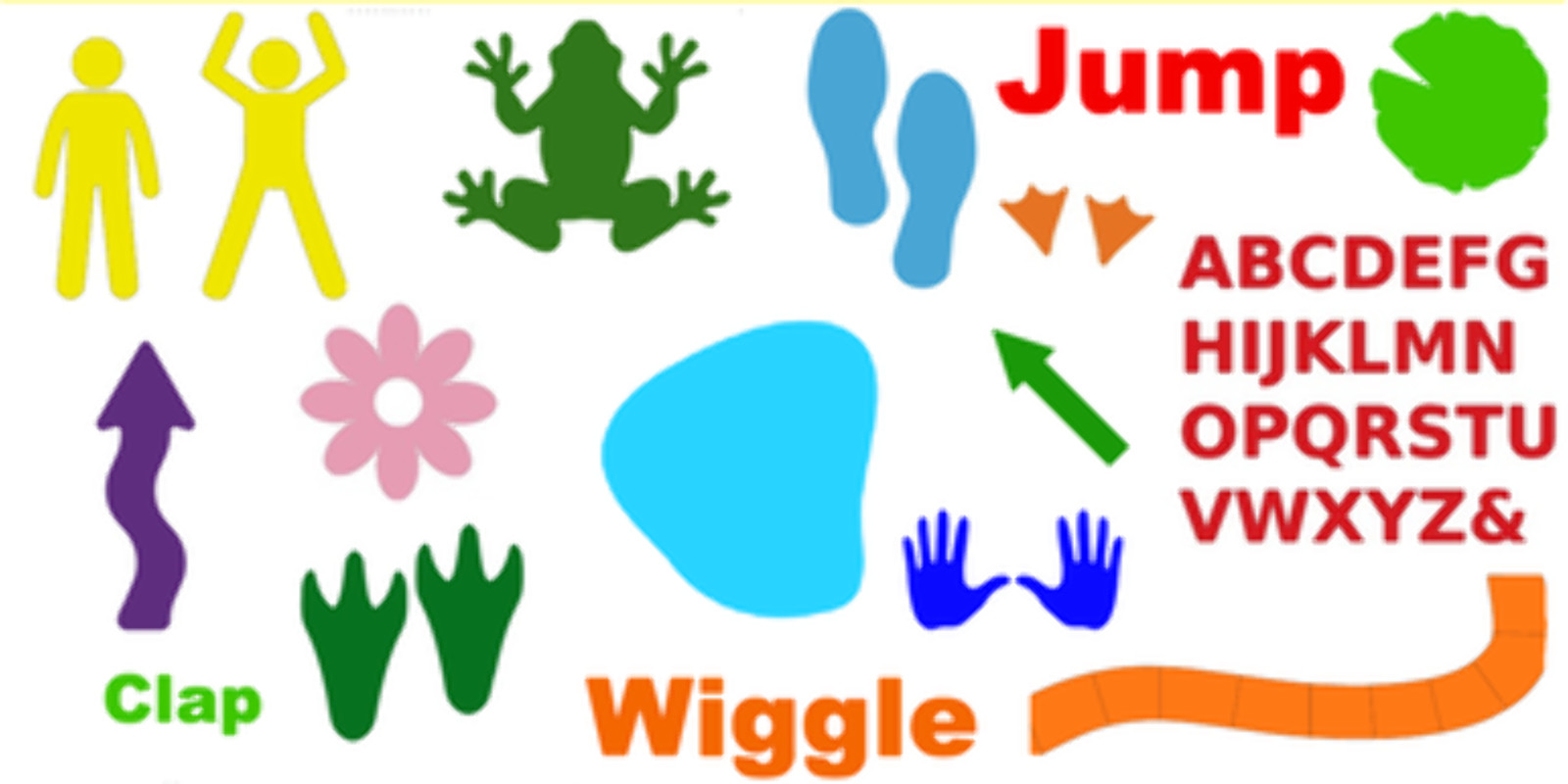 Sensory Path Durable Vinyl- Duck Web Foot Prints Vinyl Decals (5-inch) Pack of 1