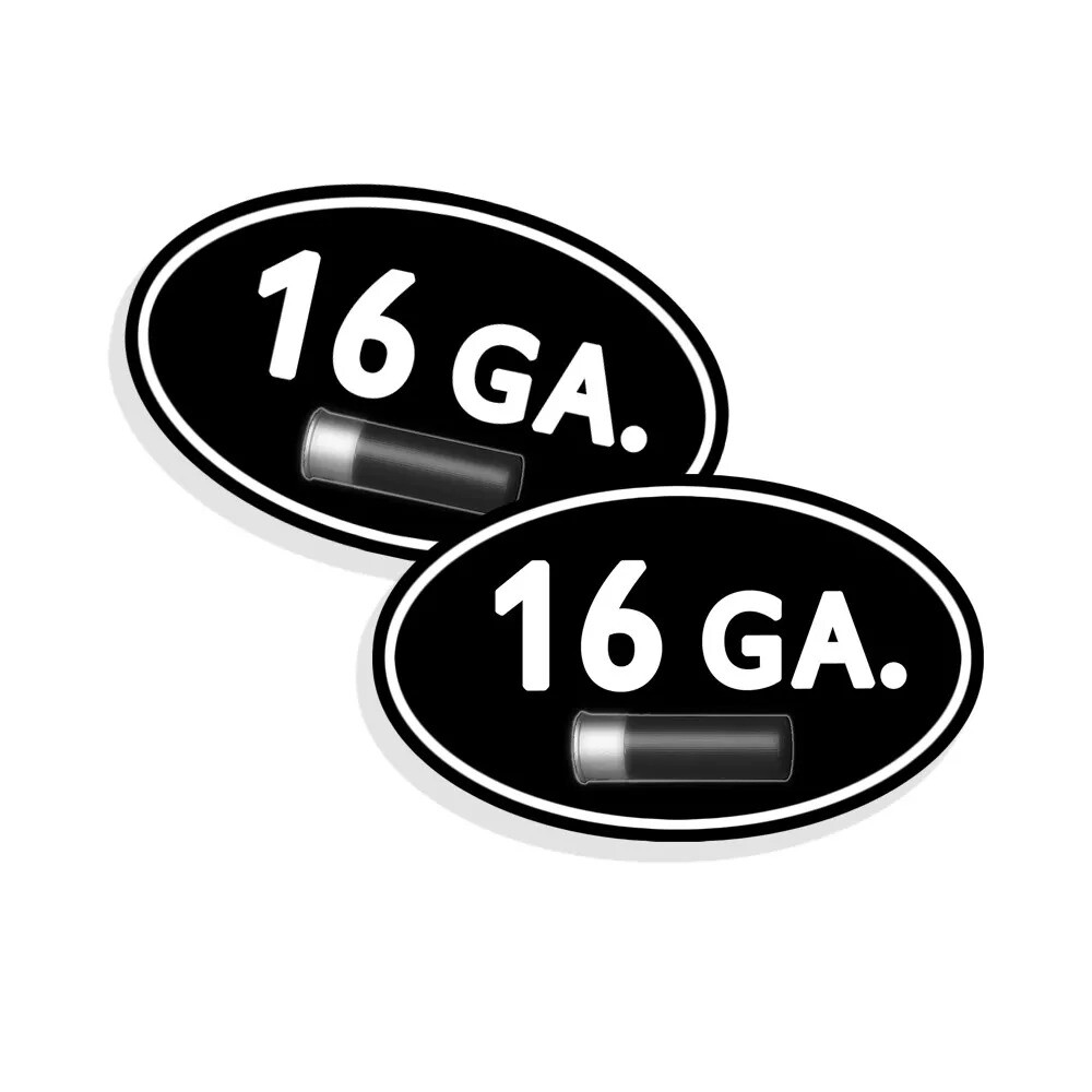 16 GA GAUGE Ammo Can Label Stickers Decal Ammunition (2 pack)