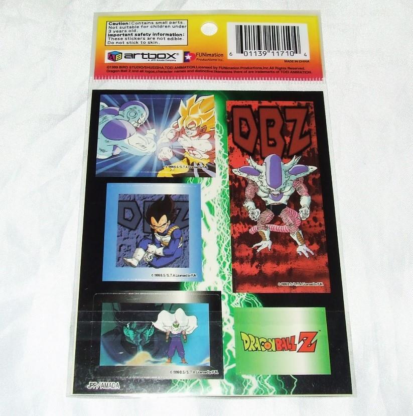 Dragon Ball Z Super Size Sticker Pack #3 Anime 1999
