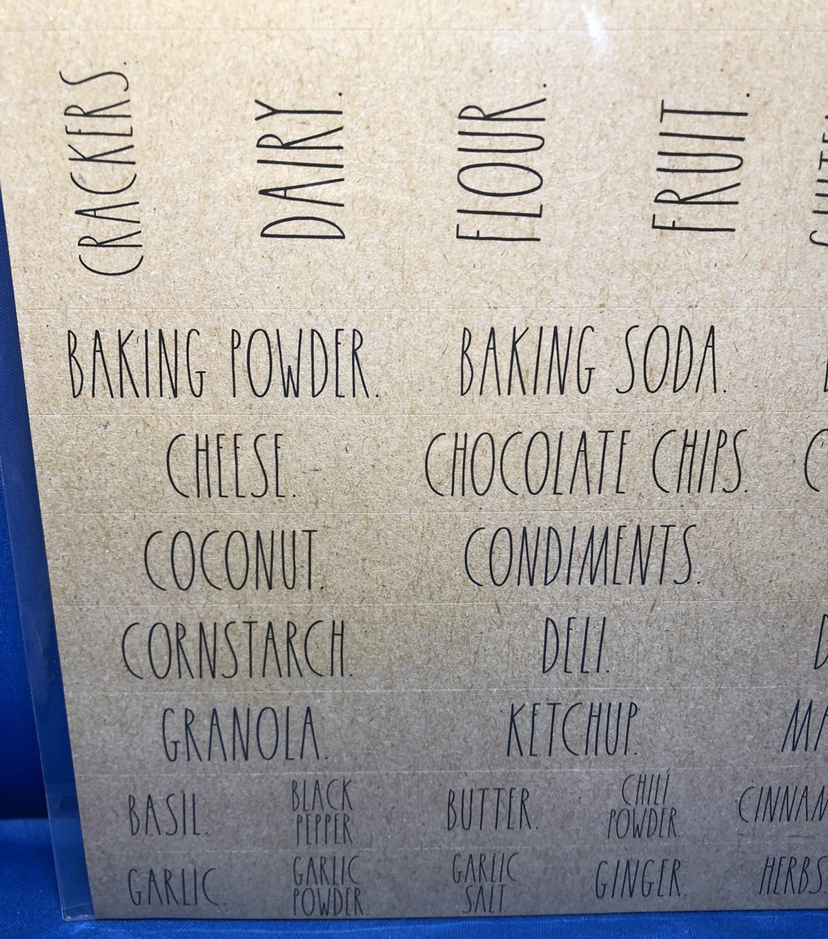 Rae Dunn Signature Collection Organizing Labels for Containers Pantry Fridge 180