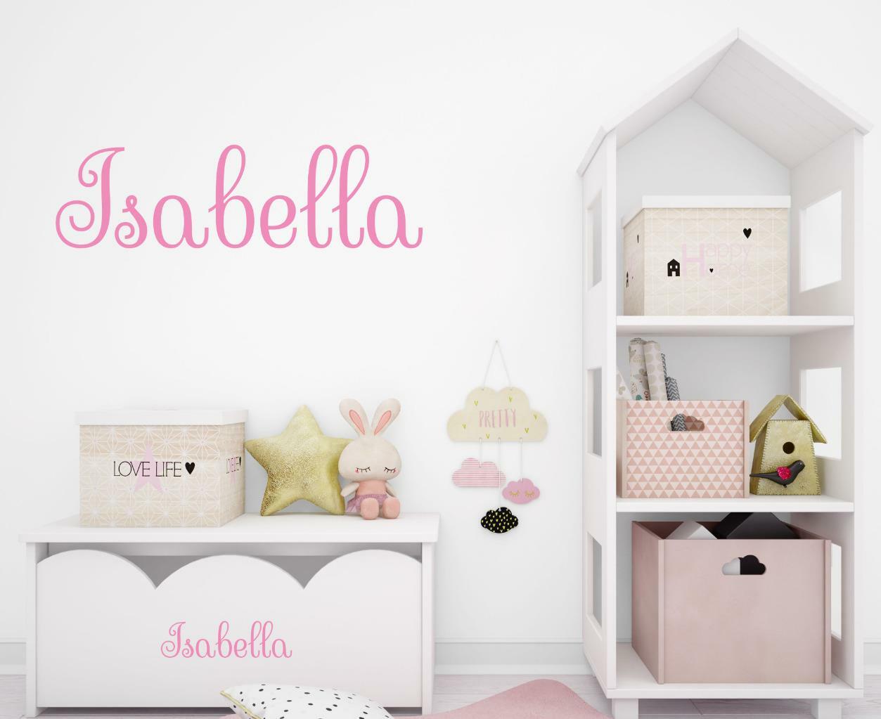 Personalized Child’s Name Wall Decal Vinyl Baby Nursery Room Girl Name Decal