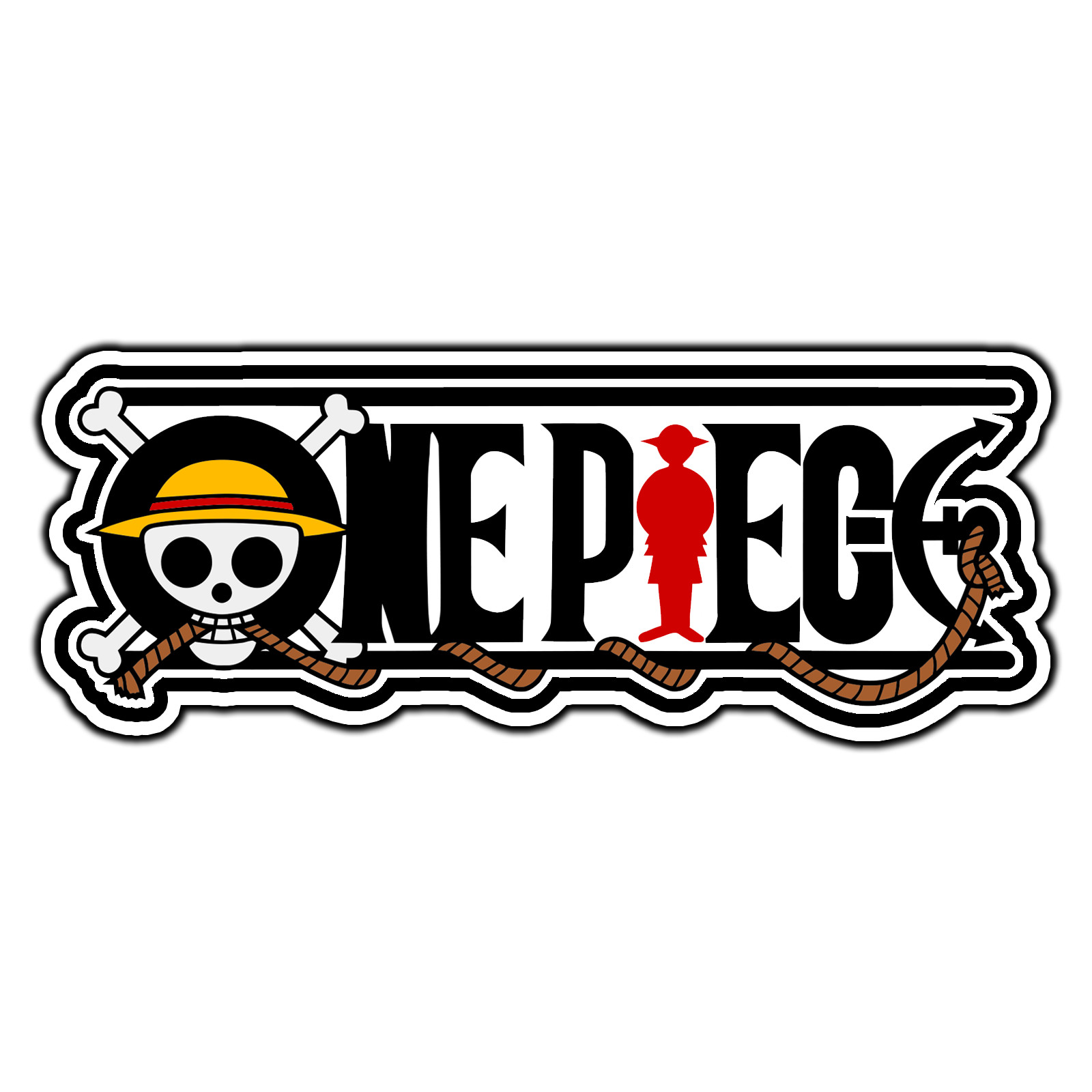#3936 One Piece Logo #2 Sticker Waterproof Vinyl Decal Die-Cut Laptop Car