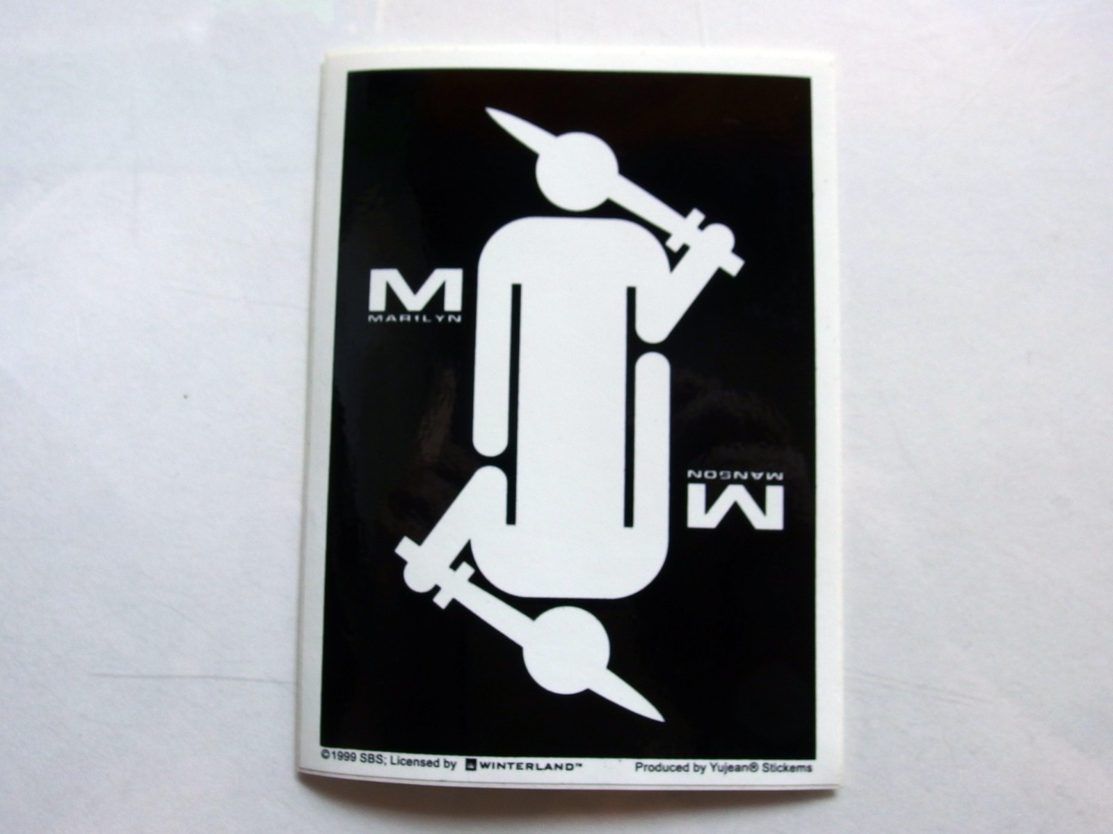 🎸 Marilyn Manson Suicide King Sticker 🖤 1999 Winterland Yujean – 4.25” x 5.75”