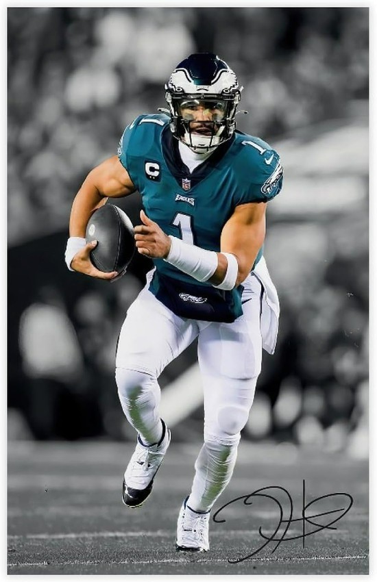Football Quarterback Wall Vinyl Decal Graphic Poster Print Removable Adhesive