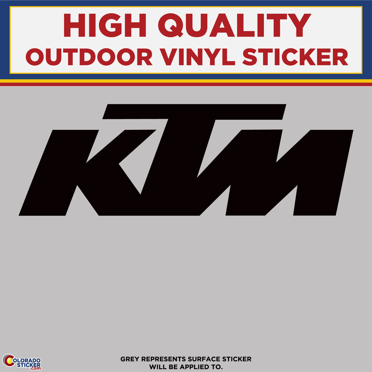 KTM Die Cut, High Quality Vinyl Sticker Decals