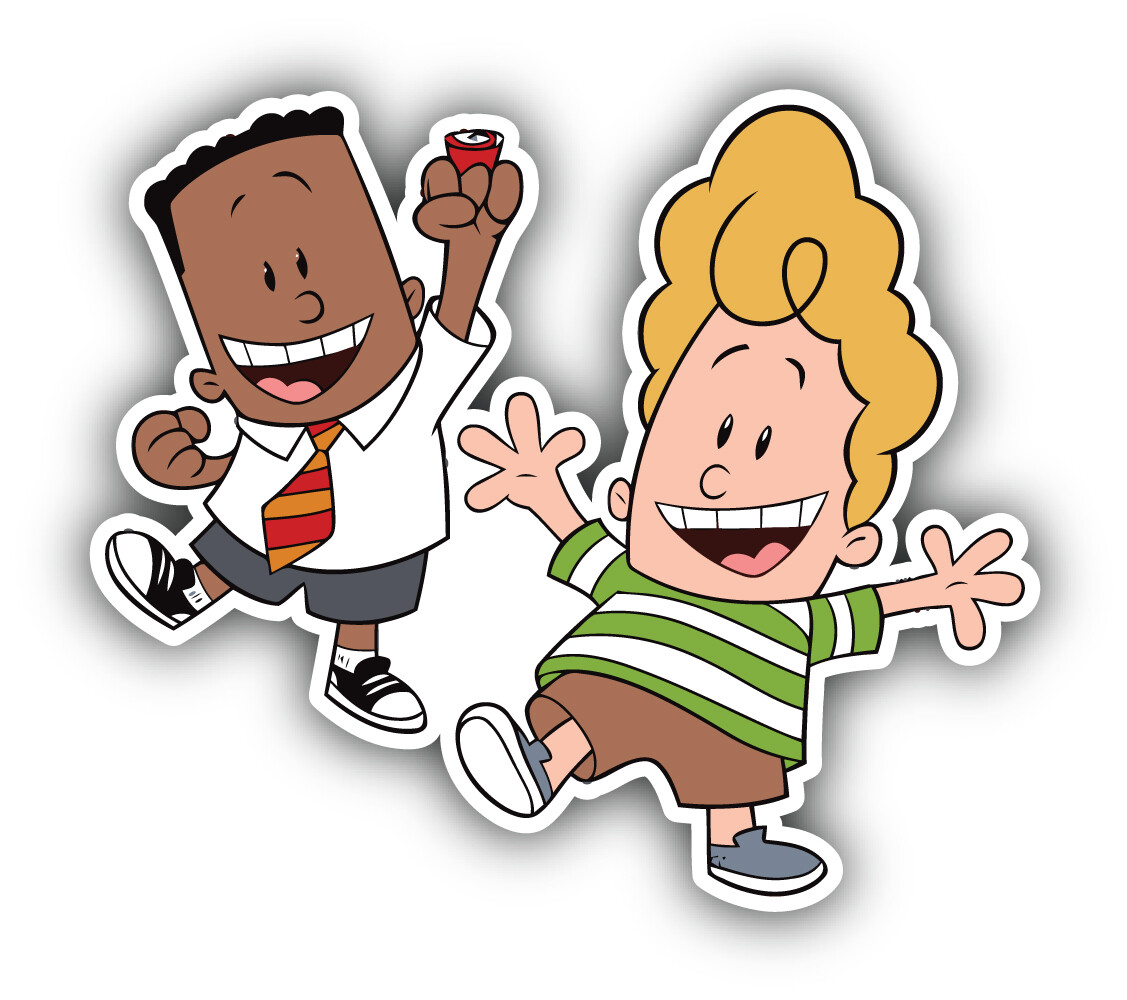 Captain Underpants Cartoon Sticker Bumper Decal – ”SIZES”
