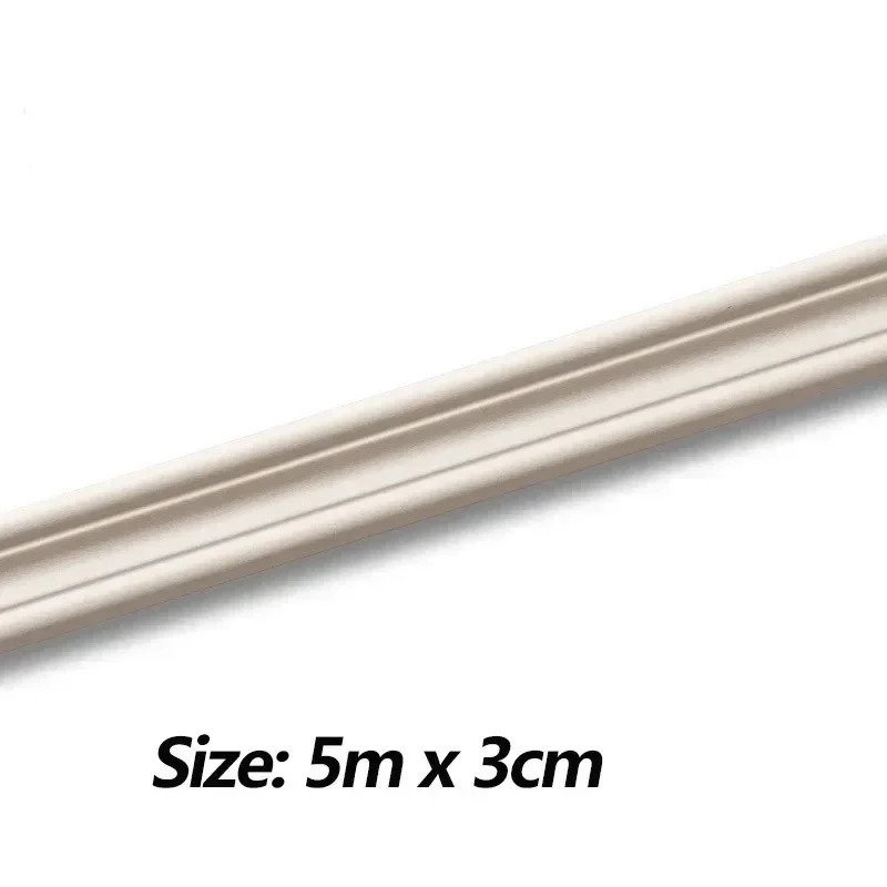 5M Soft Wall Trim Skirting Decor Strip 3D Edge Molding Anticollision Sticker