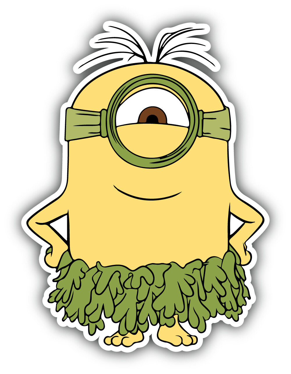 Minions Cartoon Hawaii Sticker Bumper Decal – ”SIZES”