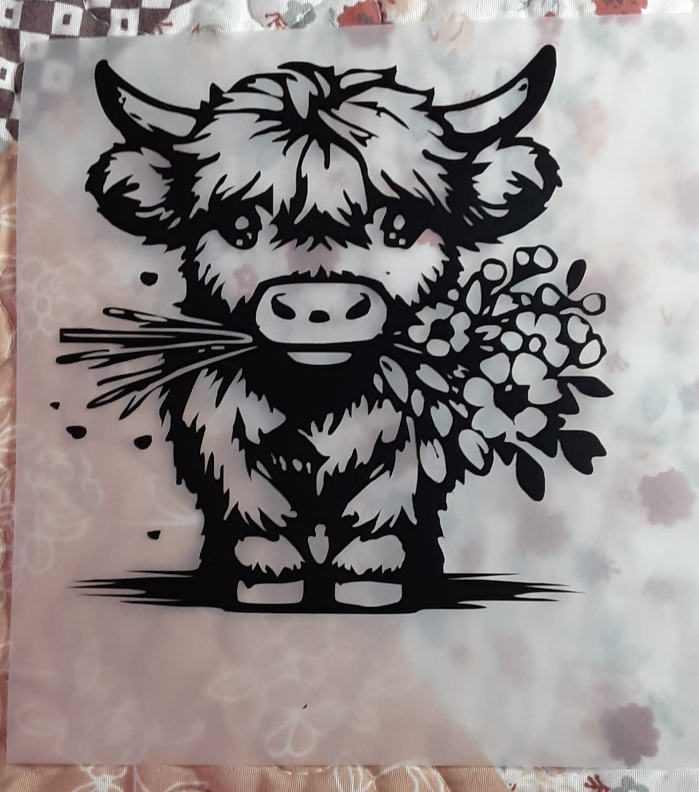 Highland Cow Choose Size, Choose Color, car, Home, Crafting