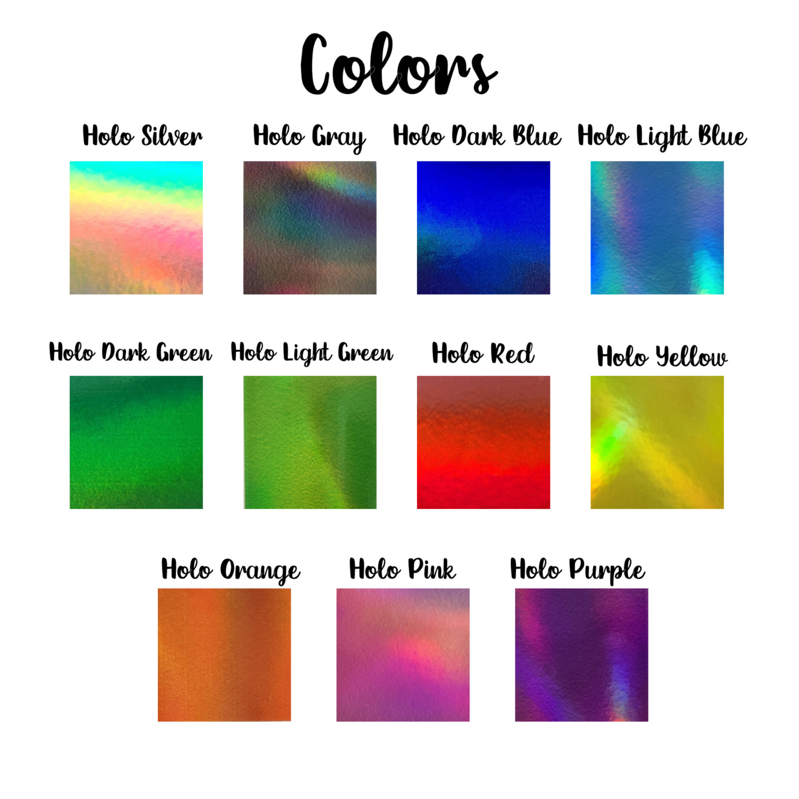 Holographic Graffiti Font Layered Name Sticker Custom Vinyl Lettering Text decal