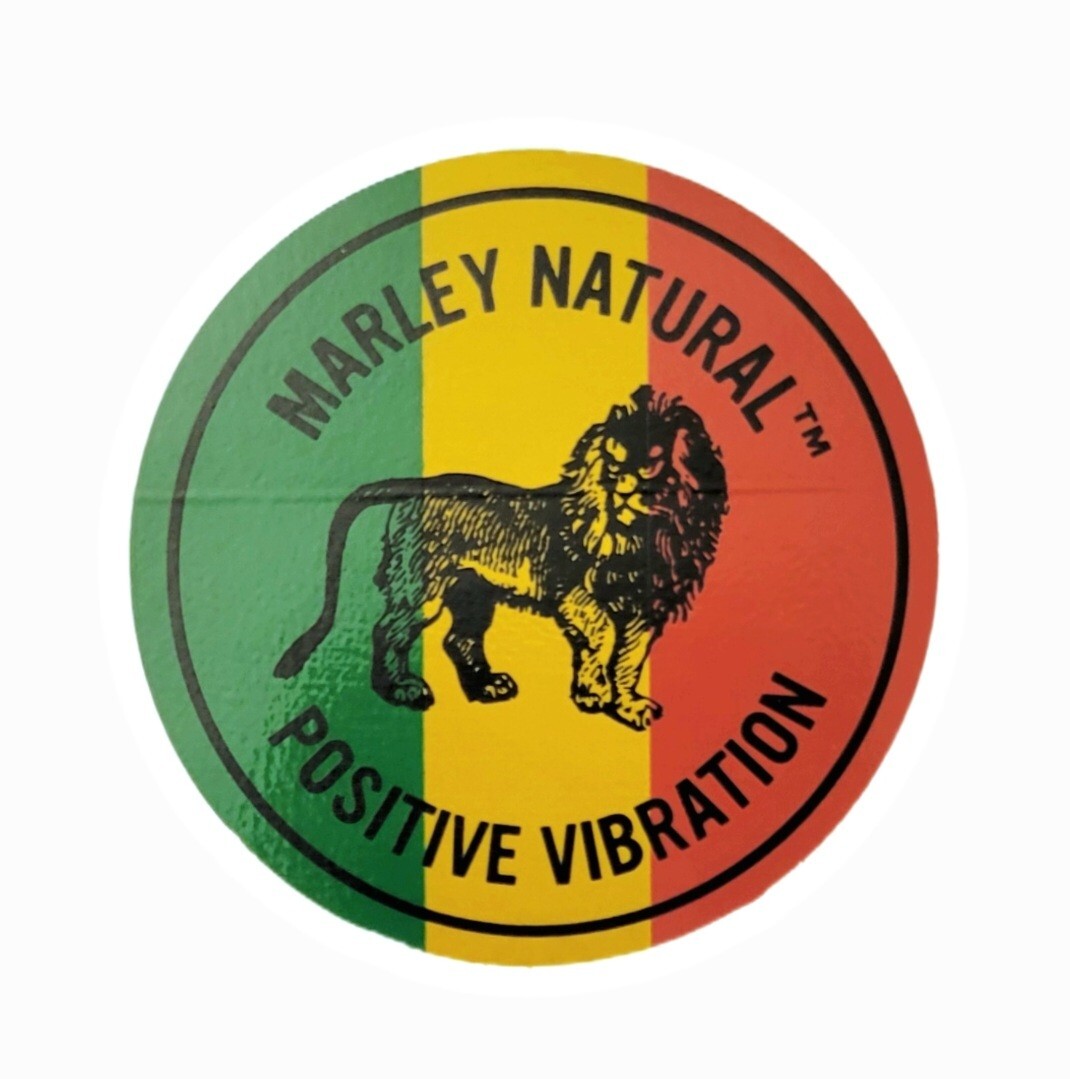 Marley Natural Sticker Green Yellow Red Lion Logo Bob Marley’s Official Brand