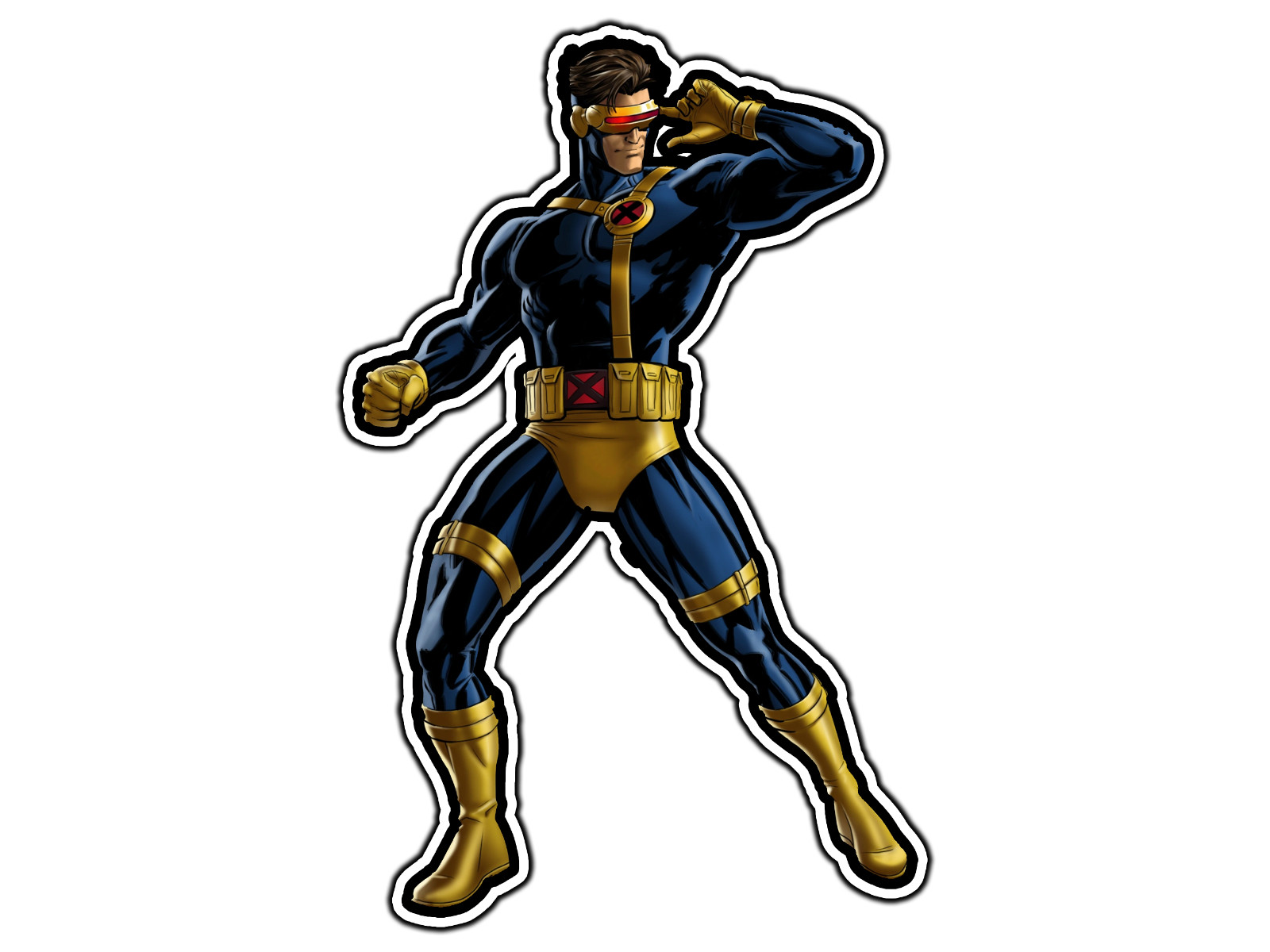 #0898 Scott Summers Cyclops X-Men #1 Superhero Sticker Waterproof Vinyl Decal