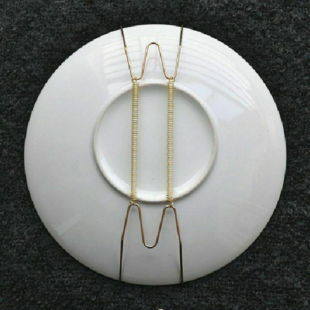 Dish Holder Gold Holding Plates Hook Plate 8/10/12/14/16inch Adjustable