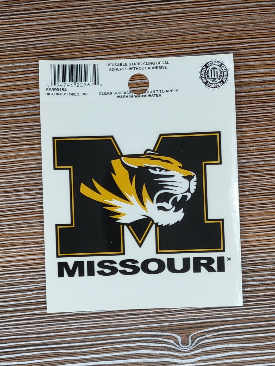 NCAA Missouri Tigers 3.5 x 4.5 inch Decal Reusable Sticker Rico Industries