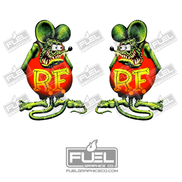 Rat Fink Vintage Automotive Premium Vinyl Decal – Multiple Sizes