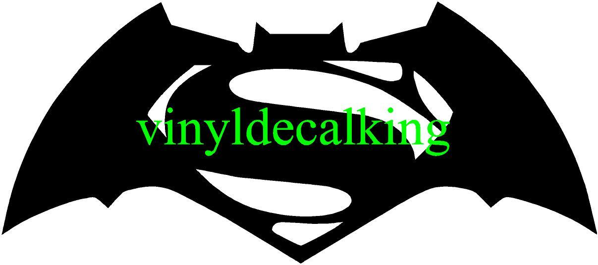 Superman vs. Batman Logo Vinyl Decal Sticker Car Window macbook other surface.