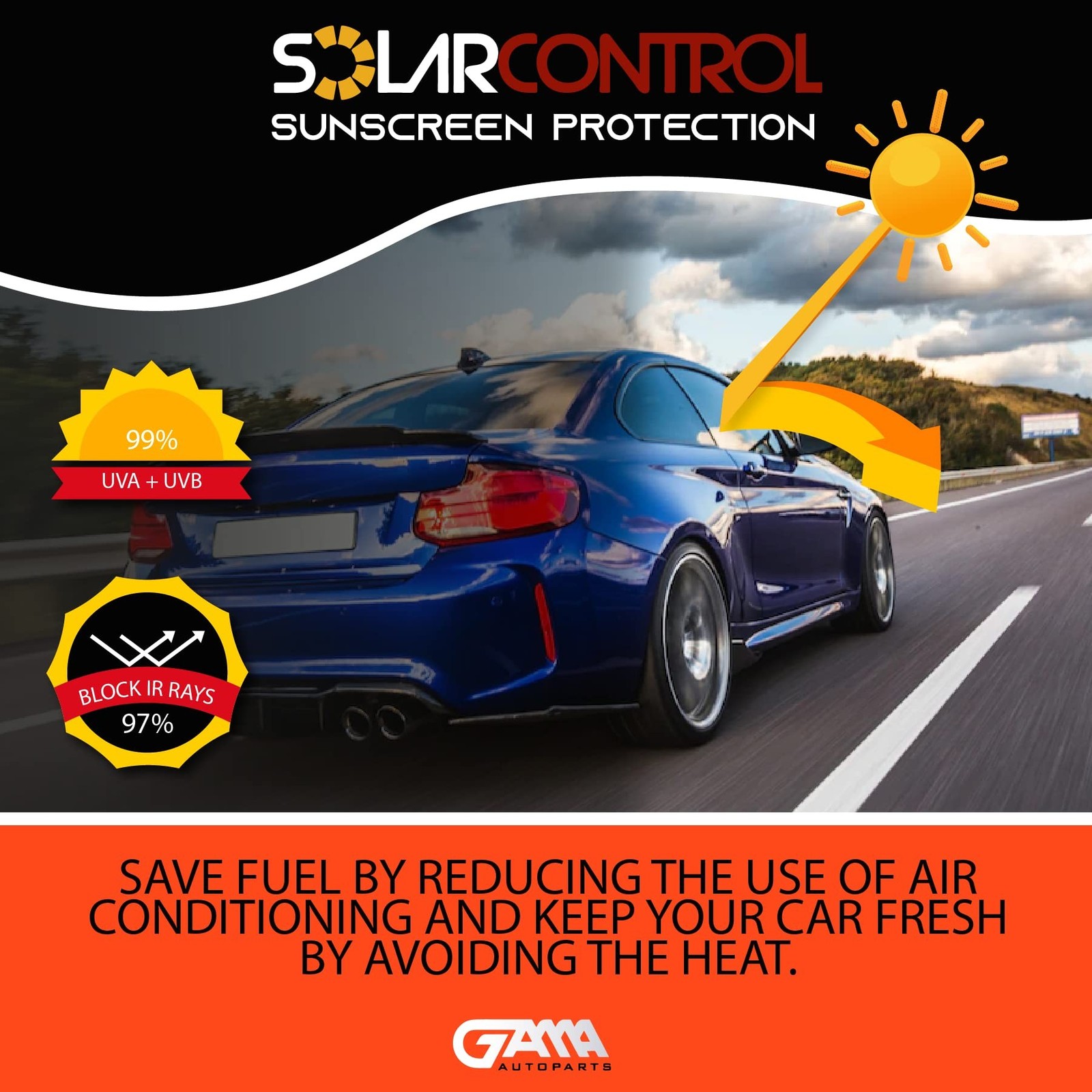 SOLARCONTROL Window Tint Car Film 2PLY 100% UV Rejection 20″ X 100FT Ceramic …