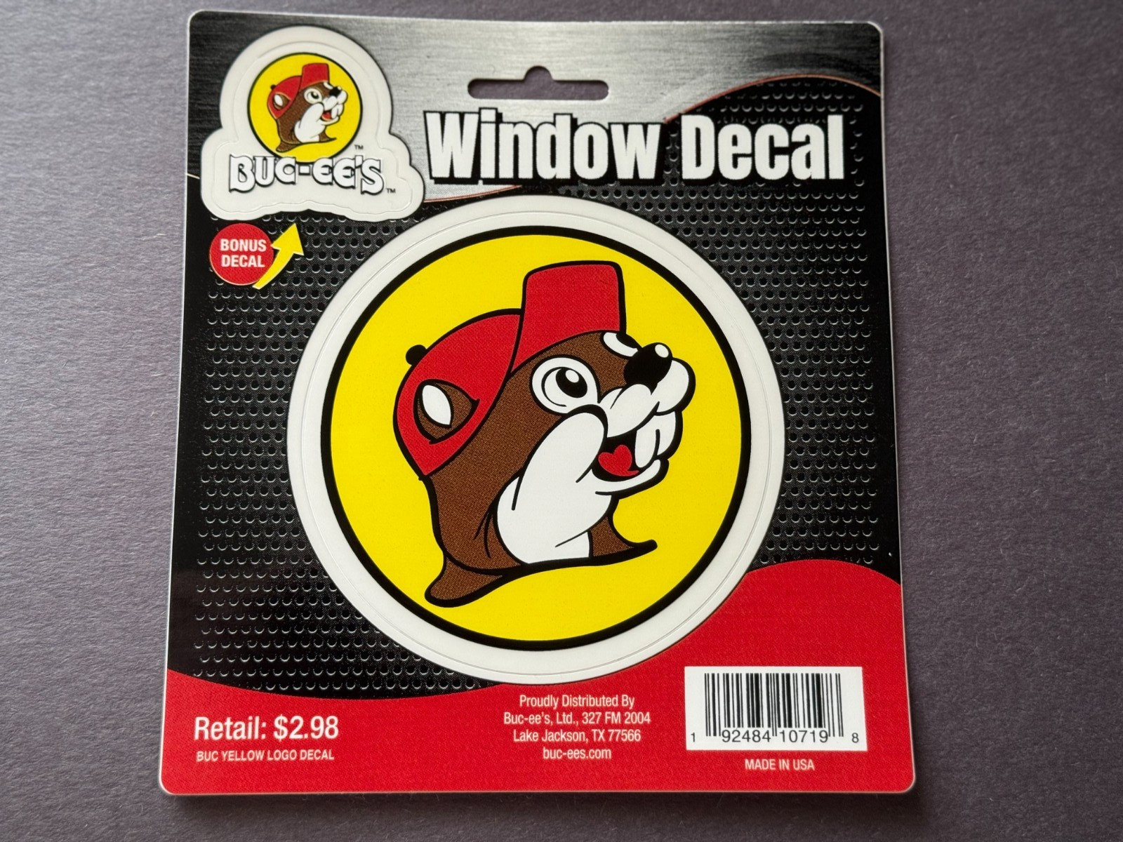 BUC-EE’S BUC EES 4 INCH WINDOW DECAL + BONUS DECAL READ DESCRIPTION