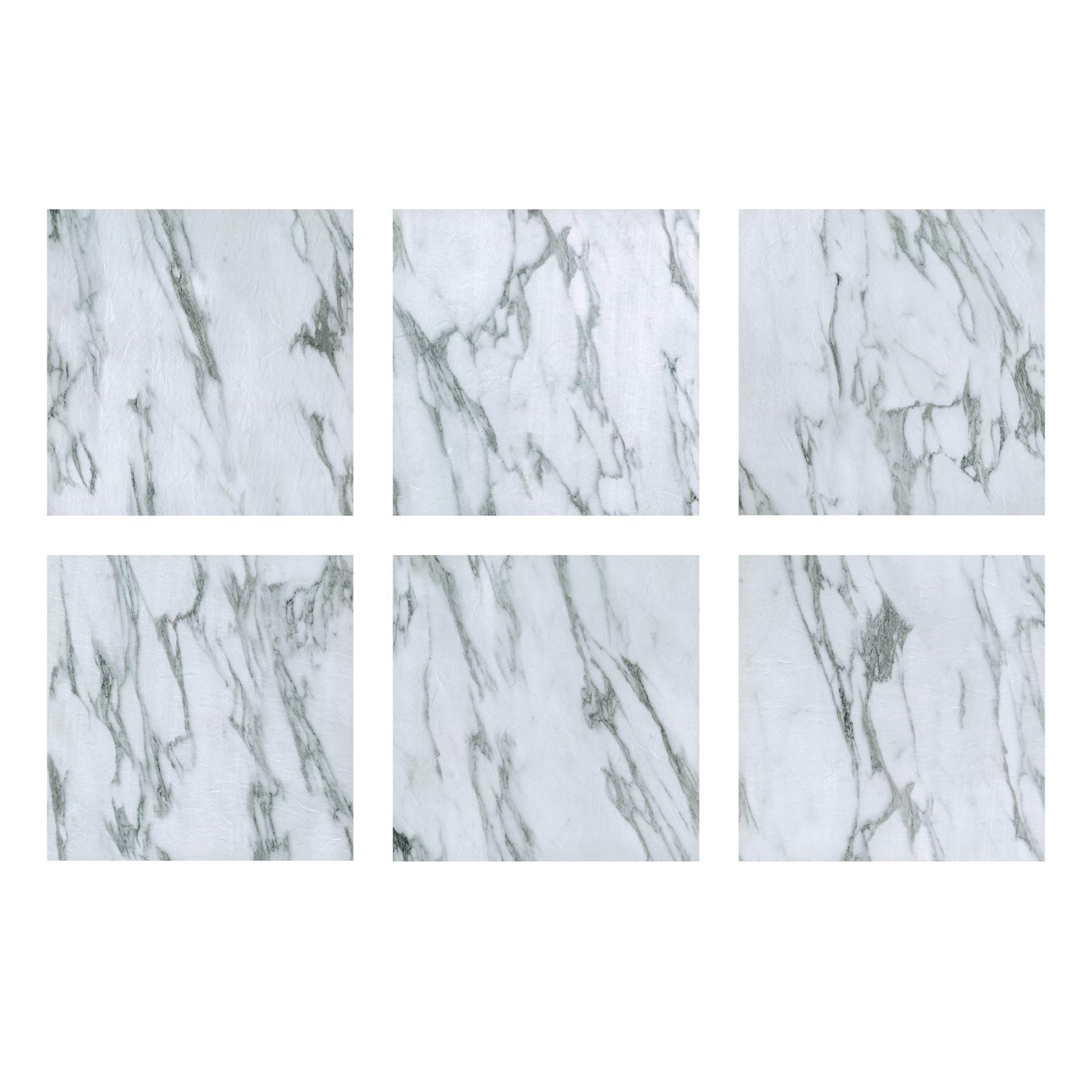Opaline Peel and Stick Floor Tiles, White Marble Look Removable Vinyl Floorin…