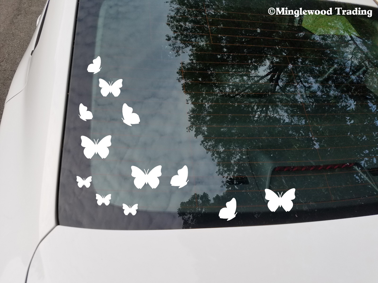 Set of 32 Butterfly Vinyl Decals | Butterflies Insects | Die Cut Stickers