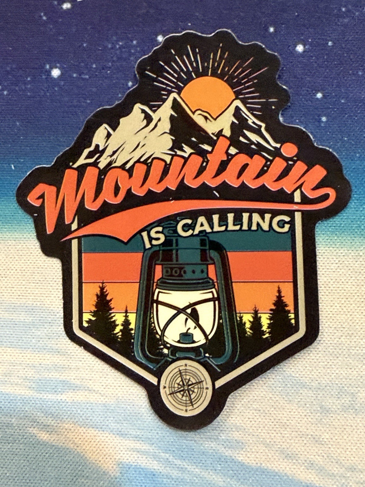 Outdoors Hiking Camping Adventure Nature Mountain Forest Trail Sticker Decal