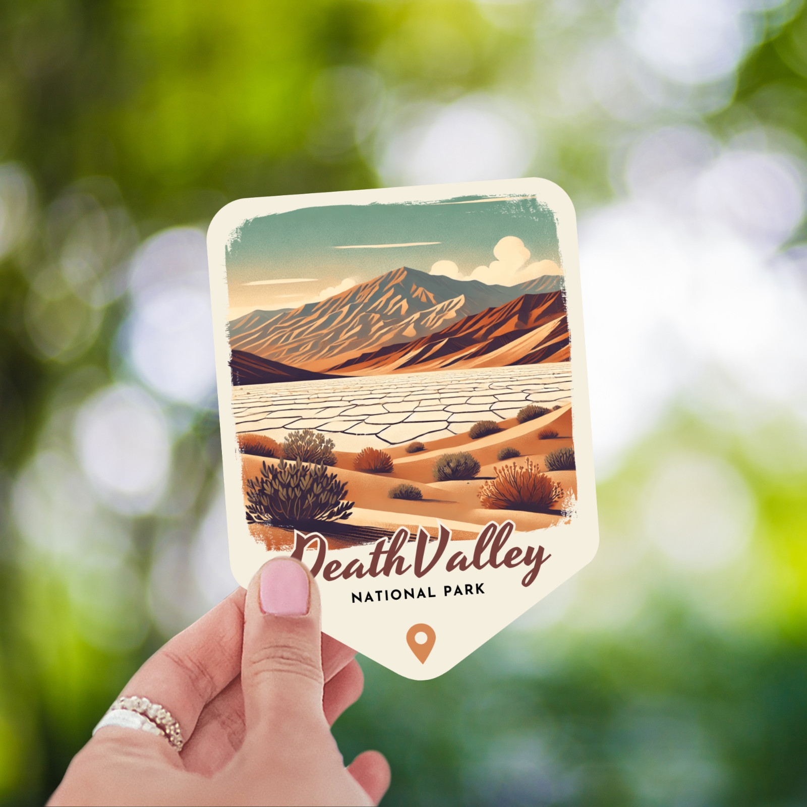 Death Valley National Park California Sticker Retro Style Waterproof Vinyl Decal