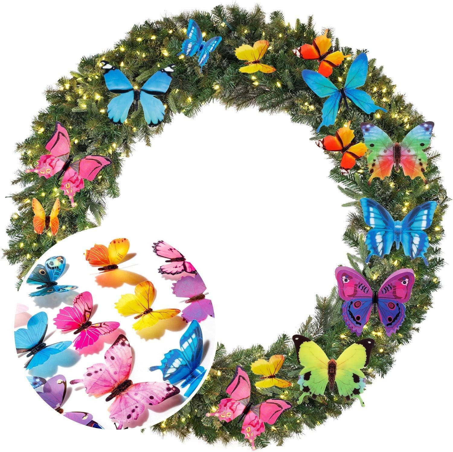 Colorful Butterfly Wall Stickers Set