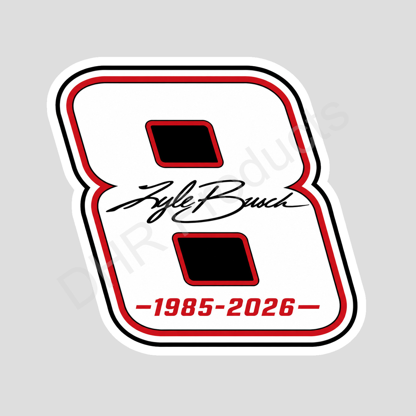 Kyle Busch Number 8 Logo Commemorative Tribute Vinyl Sticker/Decal NASCAR 11