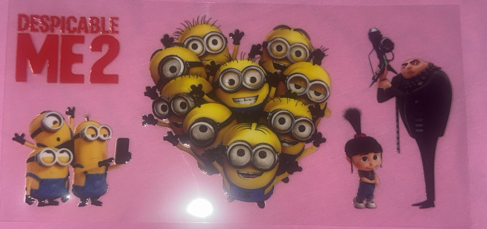 3 Cup Wraps Minions & Friends UV DTF Assorted Set NEW