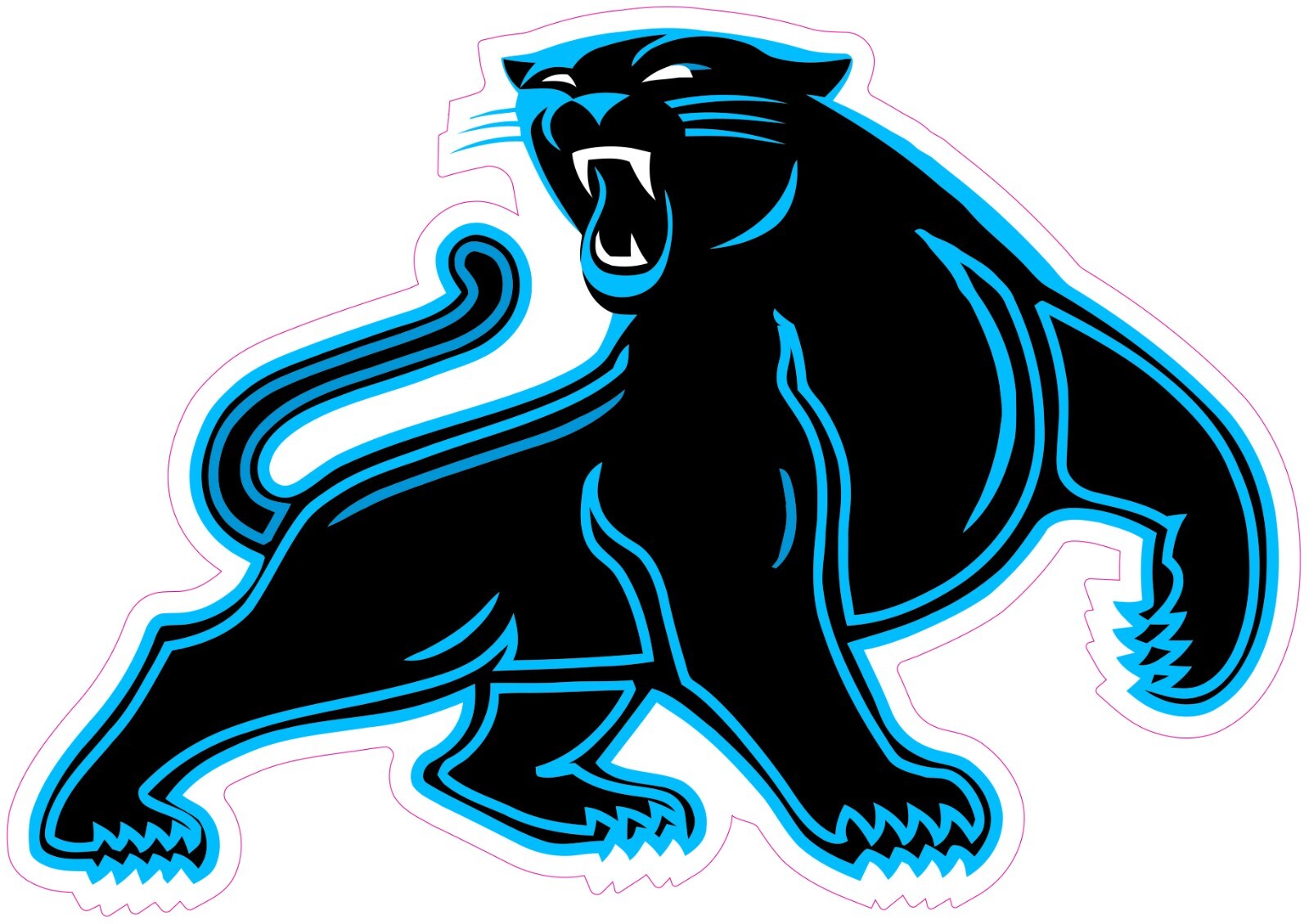 Carolina Panthers Football Vinyl Decal Sticker Car Truck Bumper Tumbler Mug