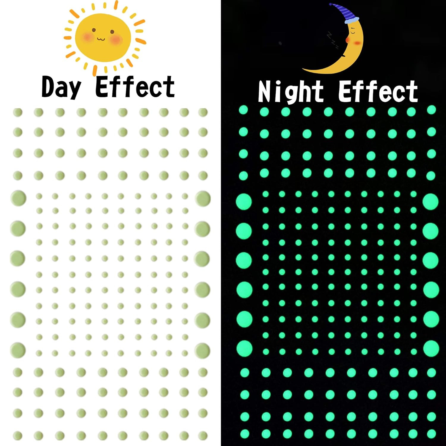 808 PCS Glow in the Dark Stars Wall Decals for Ceiling and Kids Bedroom Decor