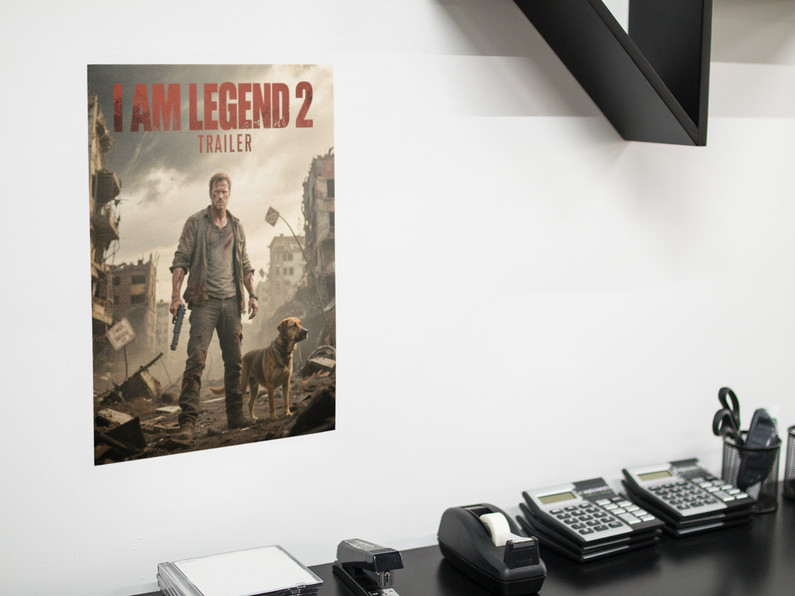 I AM LEGEND 2 Movie Wall Vinyl Decal Poster Print (Removable Adhesive)