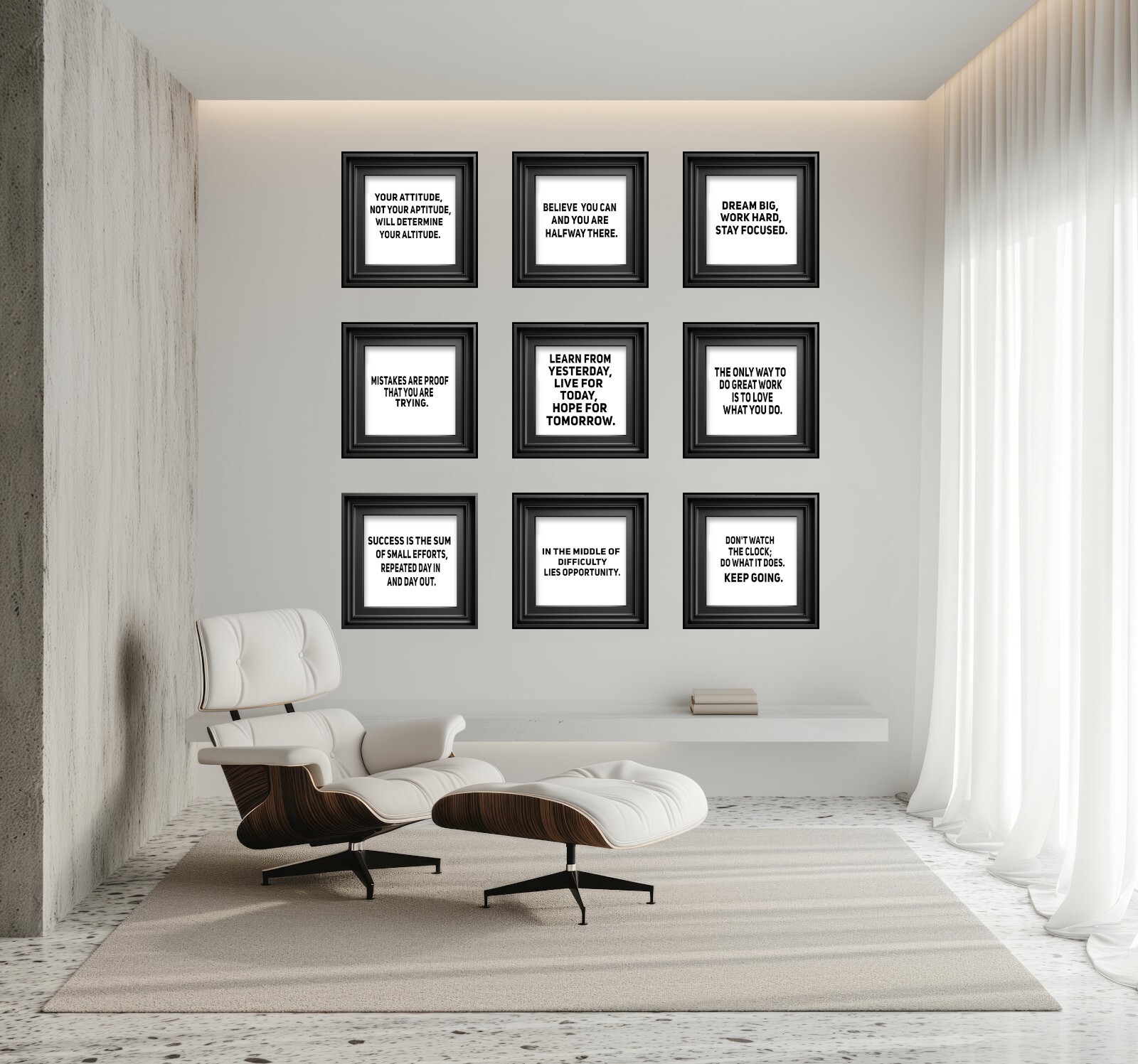 Motivational Wall Art – Peel and Stick Vinyl/removable Wall Decals. 3D illusion.