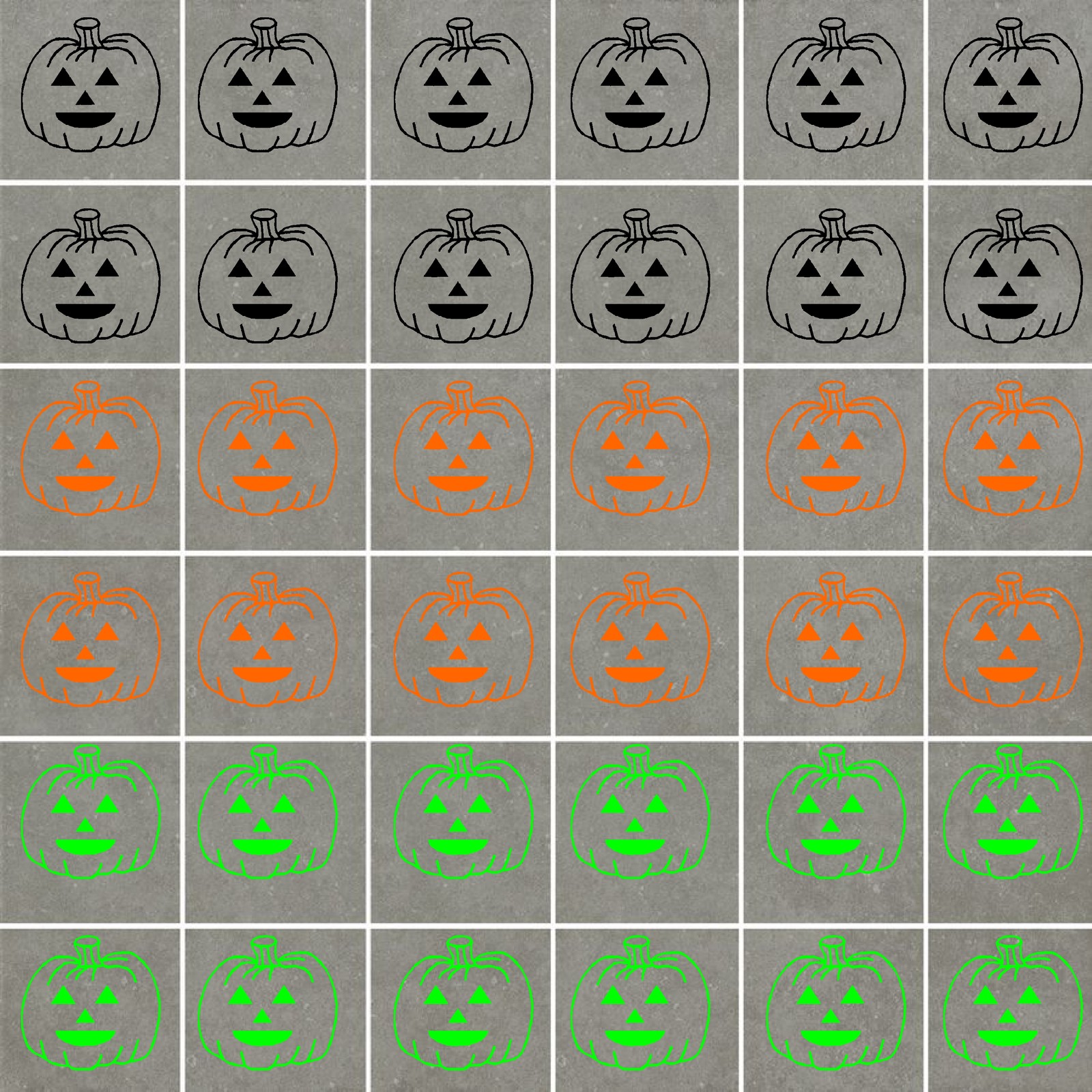 PUMPKINS Stickers Waterproof, ideal for Walls, Tiles, Glass, Ceramics, Wood, Car
