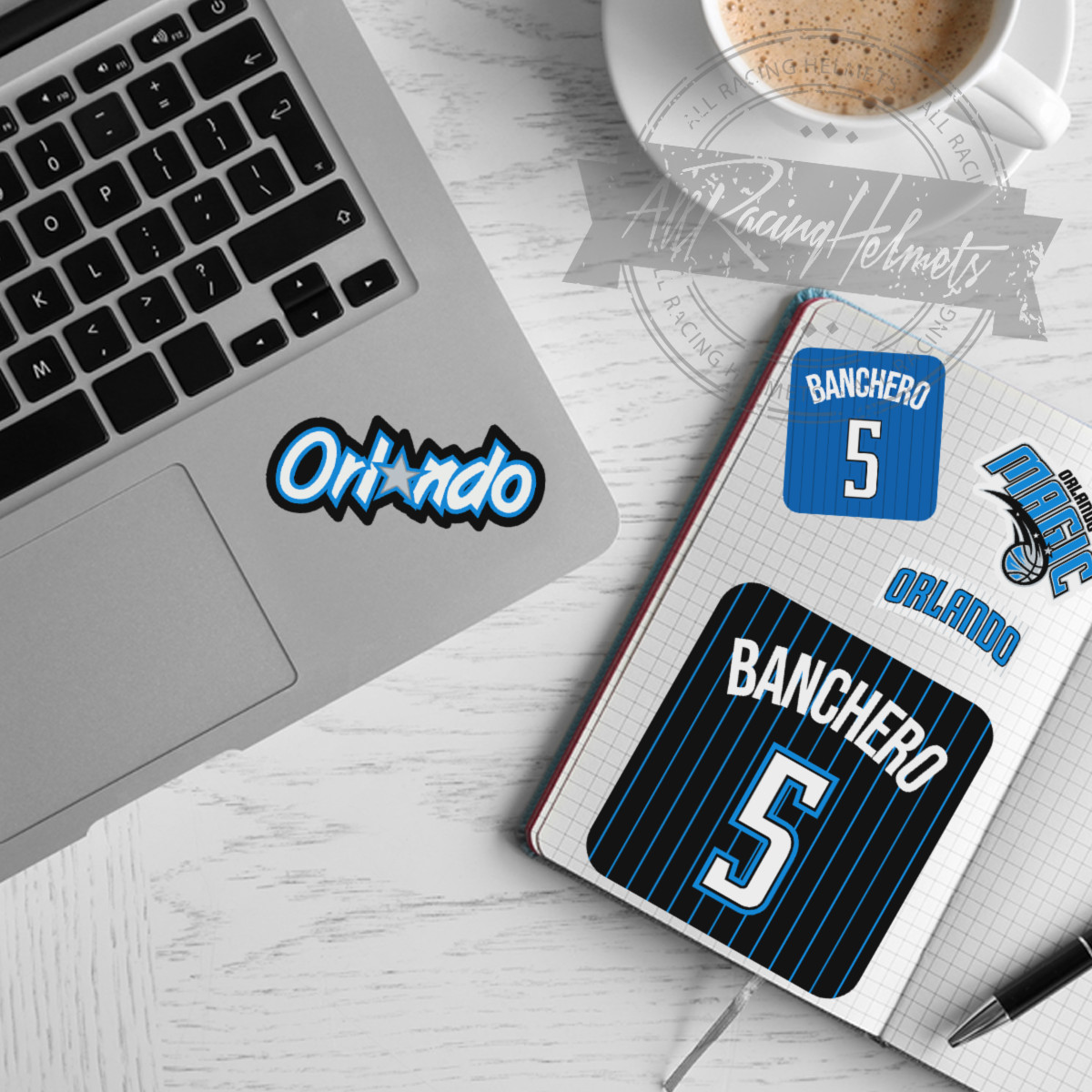 Orlando Magic NBA Basketball #5 Paolo Banchero A4 Printed Vinyl Decal Stickers