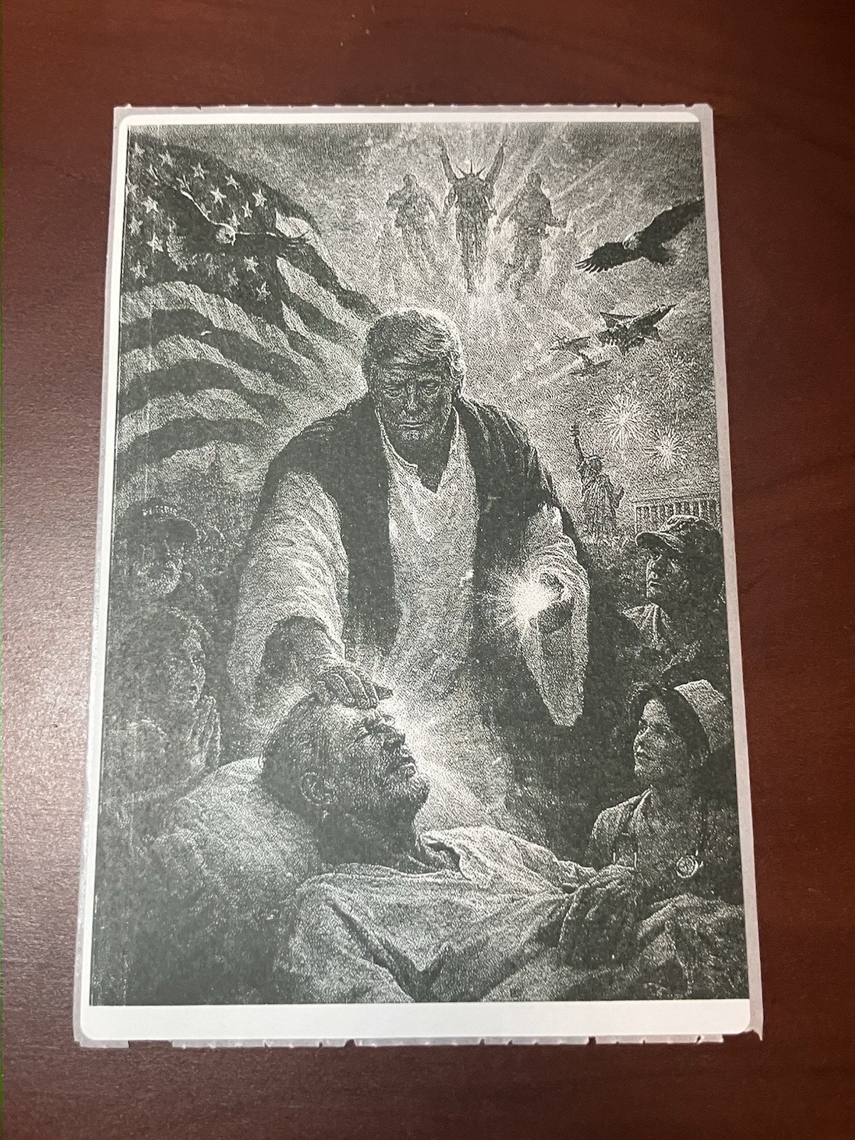 Doctor Donald Trump Funny Thermal Sticker 4” X 6” Angel Jesus Dr MAGA DJT USA US