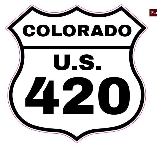Colorado 420 Die Cut Glossy Fridge Magnet