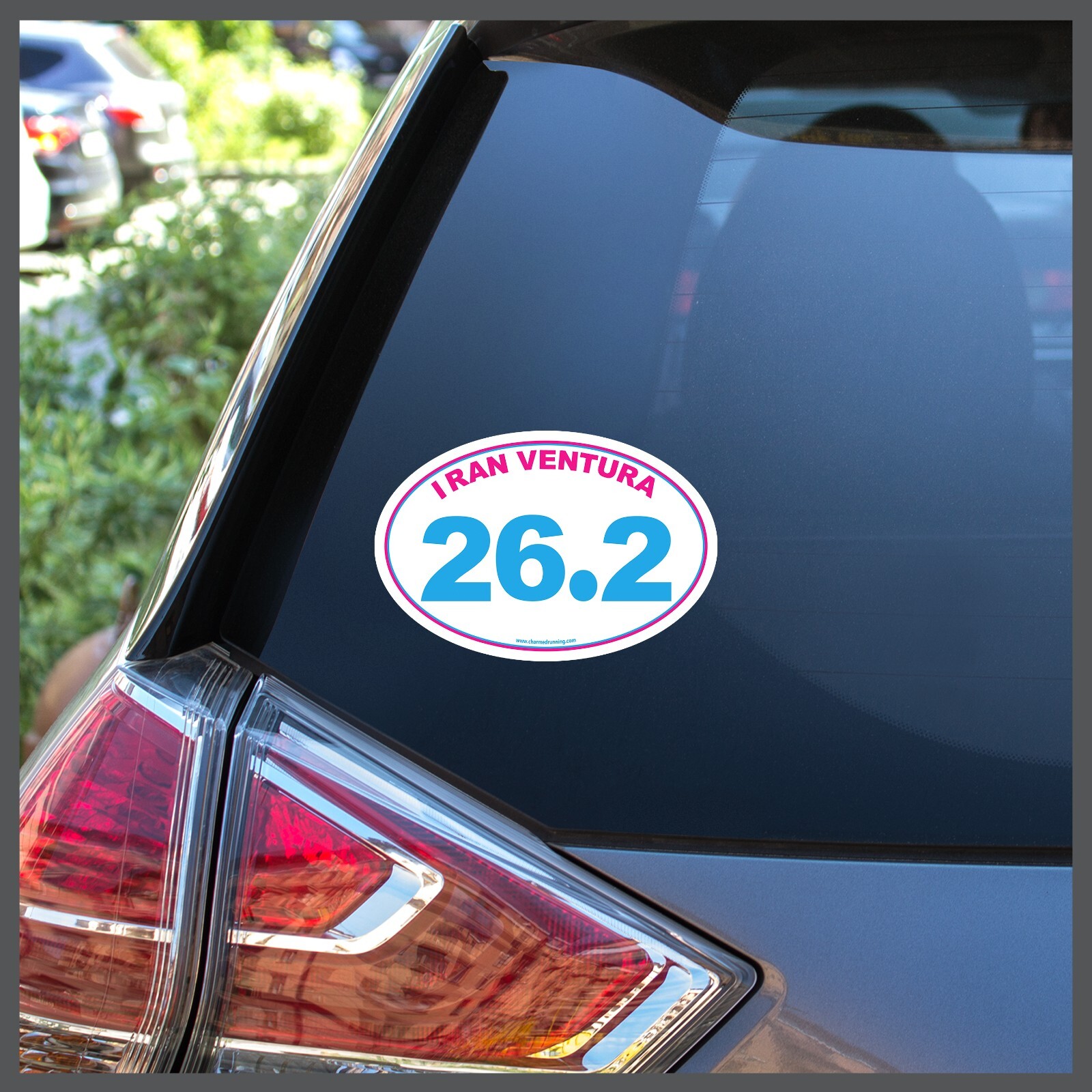 I Ran Ventura Marathon 26.2 CUSTOM YEAR Removable Sticker Decal or Car Magnet