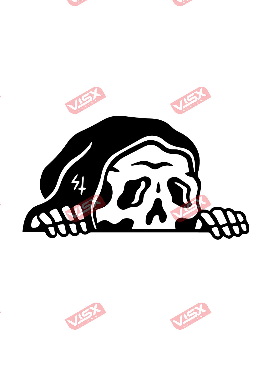 Grim Reaper Decal Sticker Halloween Horror Car Auto Vehicle Vinyl Spooky Scary